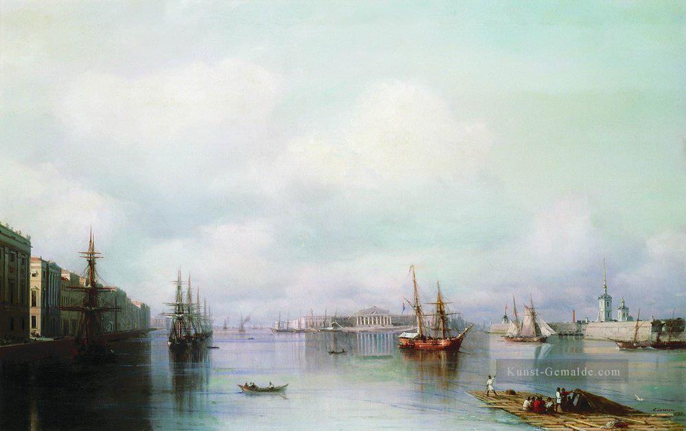 Ansicht von Peterburg 1888 Verspielt Ivan Aiwasowski russisch Ölgemälde